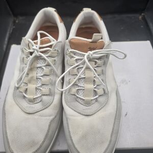 Men's Stylish White and Tan‎ Sneakers